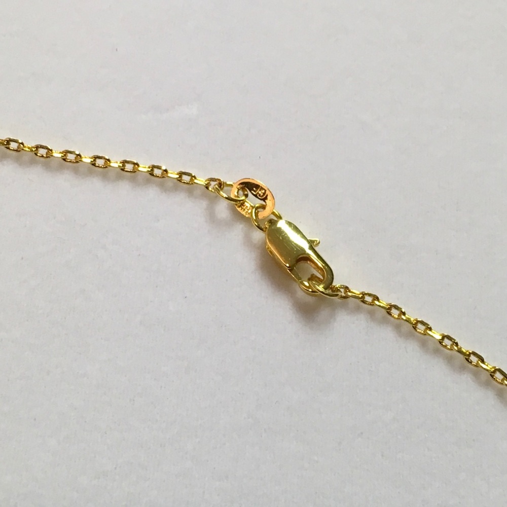 White Howlite W/ Gold Filled Chain Necklace - Picture 6 of 6